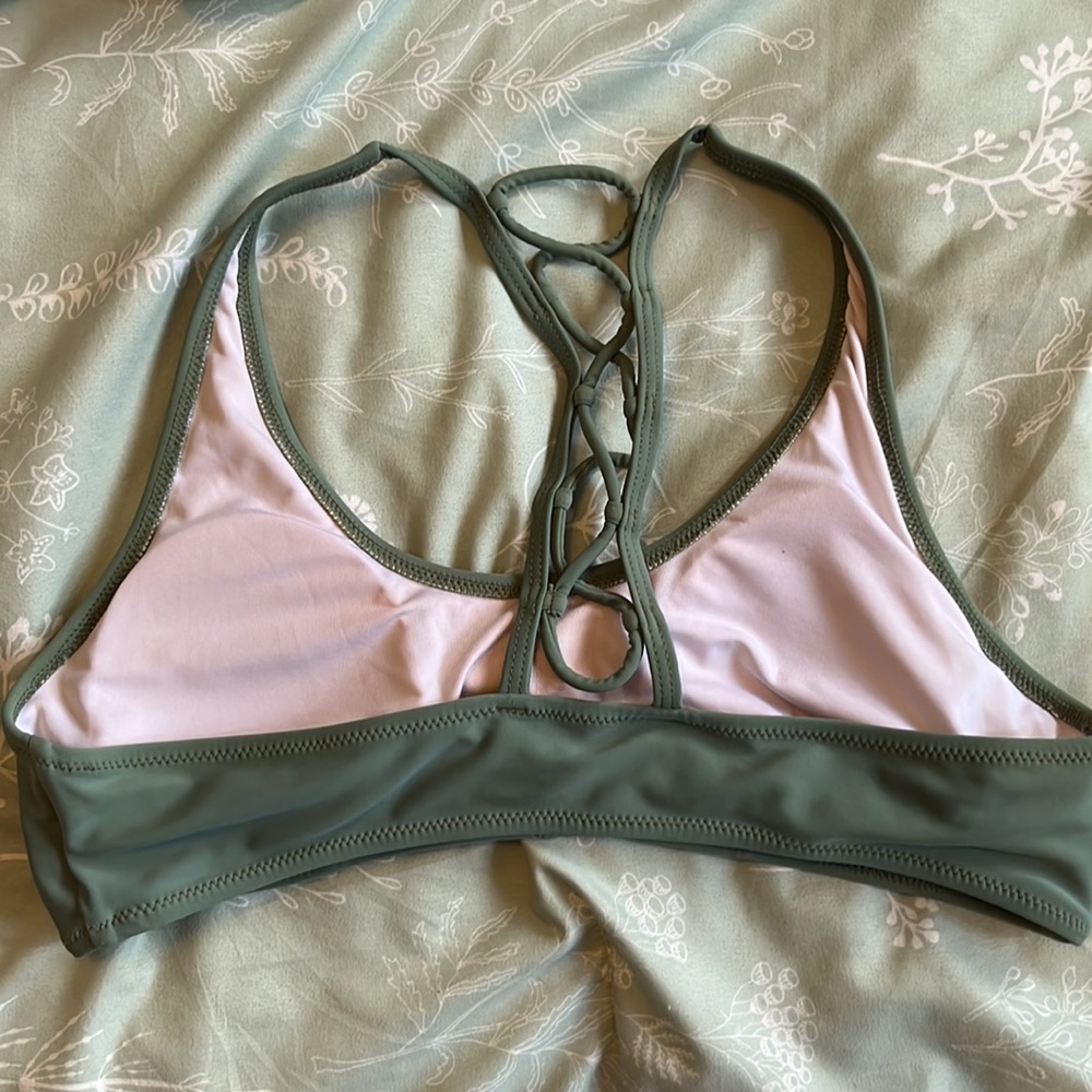 Green racerback bikini top - Picture 5 of 5